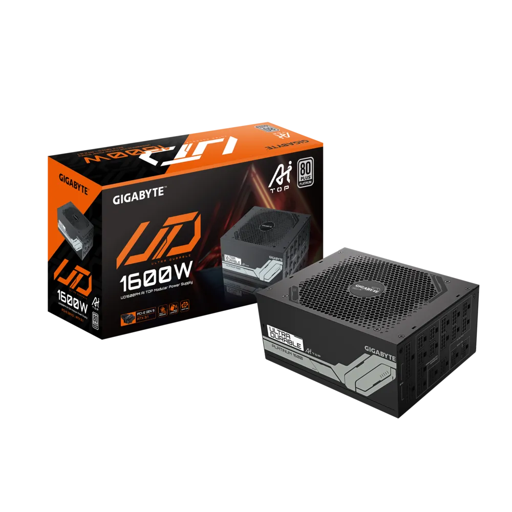FUENTE GIGABYTE 1600W UD1600PM PG5 AI TOP 80 PLUS PLATINUM