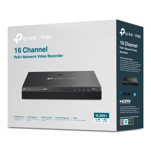 Nvr Tp-Link Vigi Nvr2016h-16p 16 Canales 4k PoE+