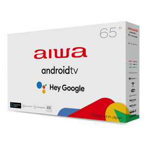 Smart Tv Aiwa 65'' Led 4k Google TV Comando De Voz