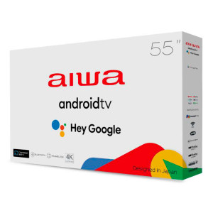 Smart Tv Aiwa 55'' Led 4k Hdr Google TV Comando De Voz