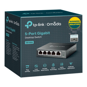 Switch De Escritorio Tp-Link Ds105g Omada 5 Puertos Gigabit