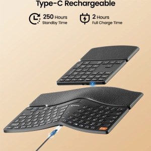 Teclado Ergonómico Dividido ProtoArc Ek04 2,4GHz