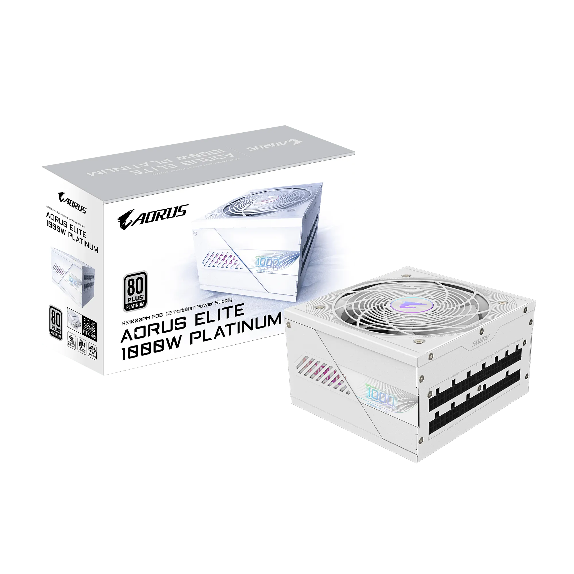 FUENTE AORUS ELITE P1000W 80 PLUS PLATINO 1000W ICE