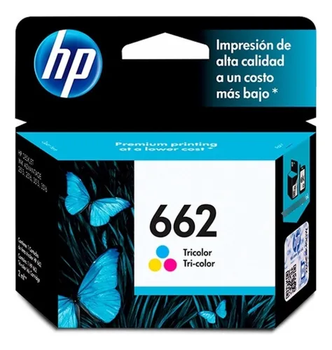 CARTUCHO HP 662 TRICOLOR ORIGINAL