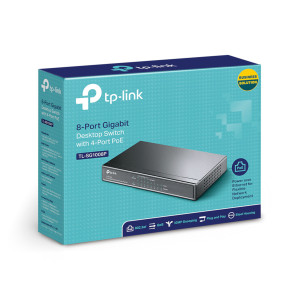 Switch Tp-Link Tl-sg1008lp 8 Puertos 10/100/1000 4 PoE