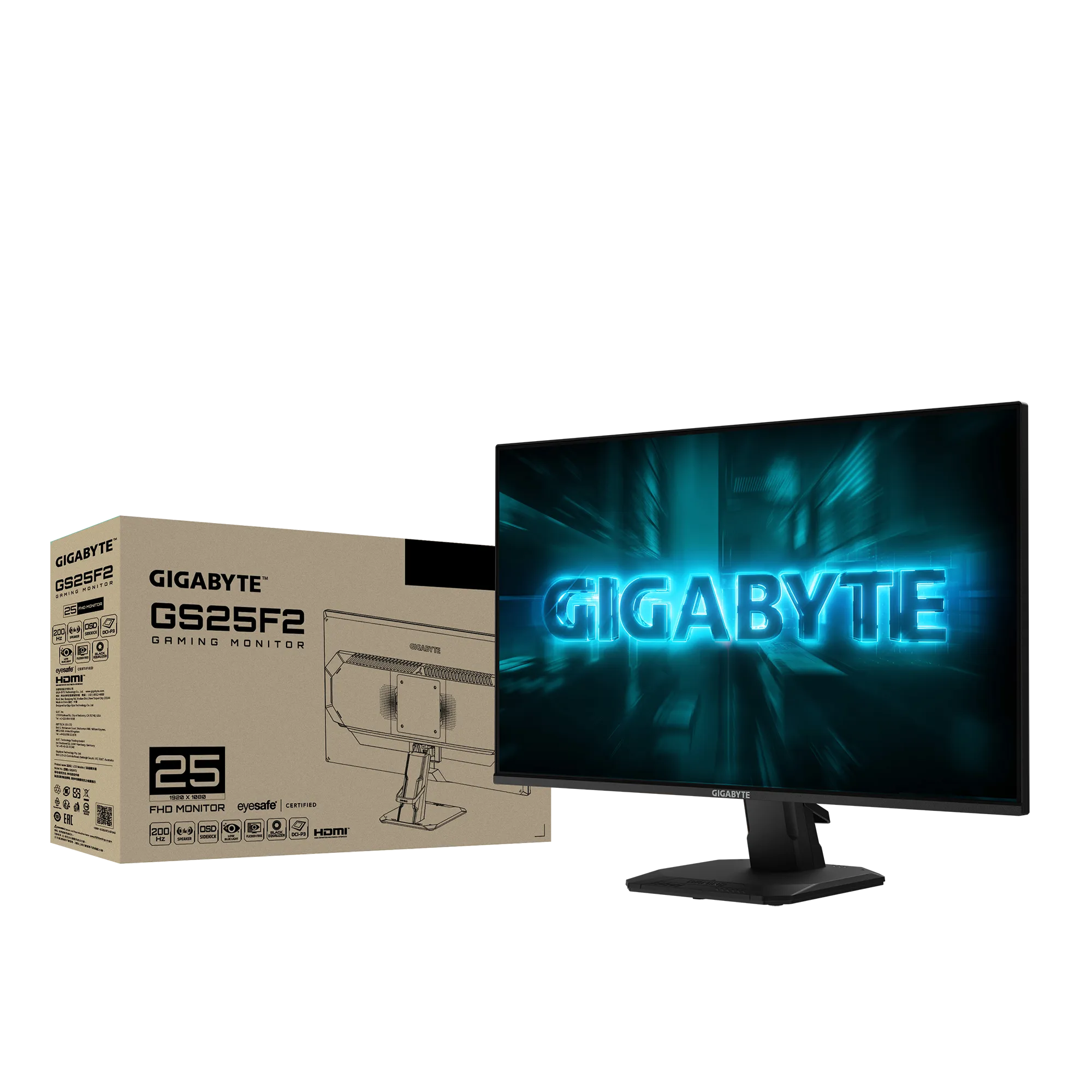MONITOR 25 GAMING GIGABYTE GS25F2A IPS 200HZ