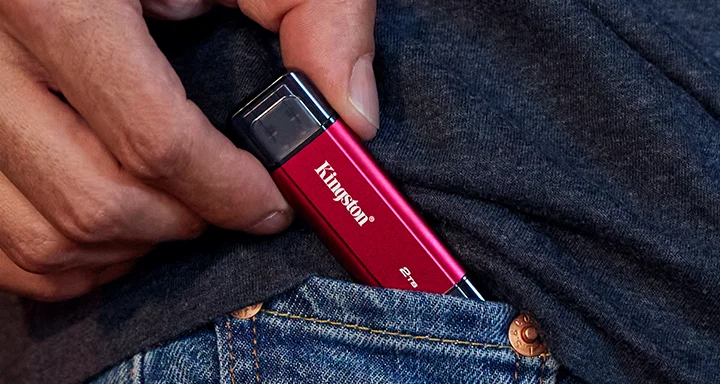  SSD EXTERNO DUAL PORTABLE KINGSTON 1TB – RD/BK  (SPSD/1TB)