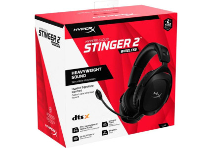 AURICULARES HYPERX CLOUD STINGER 2 INALAMBRICO (4P4F5AI#AC8) - BLACK