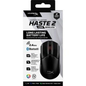 MOUSE HYPERX PULSEFIRE HASTE 2 CORE INALAMBRICO (8R2E6AA) - BLACK