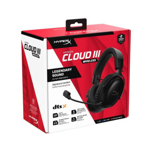 AURICULARES HYPERX CLOUD III INALAMBRICO (77Z45AA) - BLACK