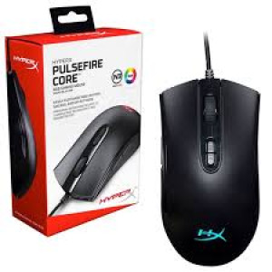 MOUSE HYPERX PULSEFIRE CORE CABLEADO (4P4F8AA) - BLACK