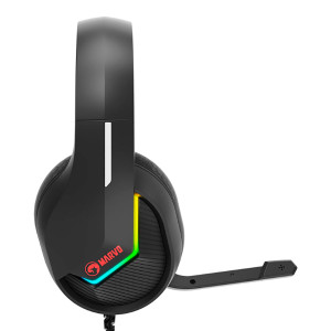 Auriculares Gaming USB Marvo H8618 RGB PC