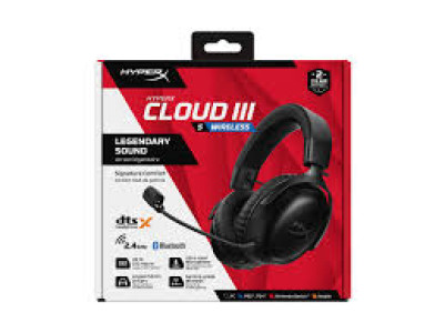 AURICULARES HYPERX CLOUD III S INALAMBRICO (A59YZAA) - BLACK