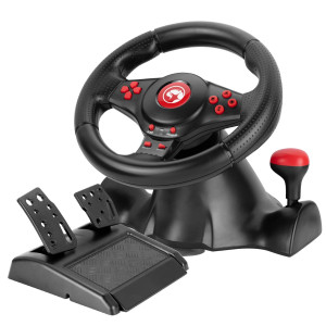 Volante Marvo Gt-903 Pc Ps4 Ps3 Xbox Switch Black