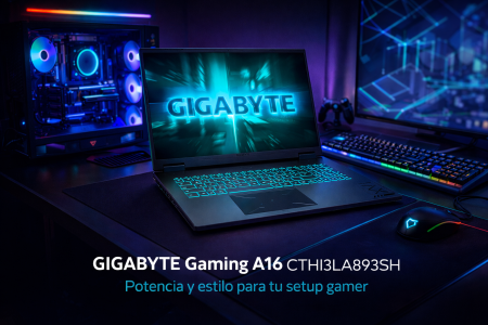 GIGABYTE A16 CTHI3LA893SH (I7-13620H / 32GB DDR5 / SSD 512GB + 1TB / RTX 5050 / W11 / IPS 165HZ)