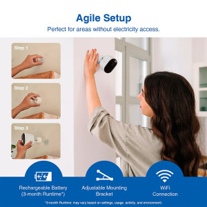 Cámara Inalámbrica Xiaomi Imilab Ec4 Día Noche Ip66 2,5K