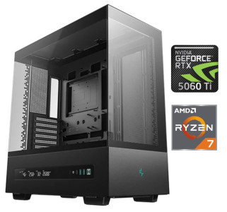 Equipo Gamer Ryzen 7 8700F, 32GB, 1TB NVMe, RTX 5060Ti 8GB