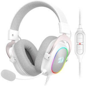 HEADSET REDRAGON ALAMBRICO H510 ZEUS X RGB WHITE