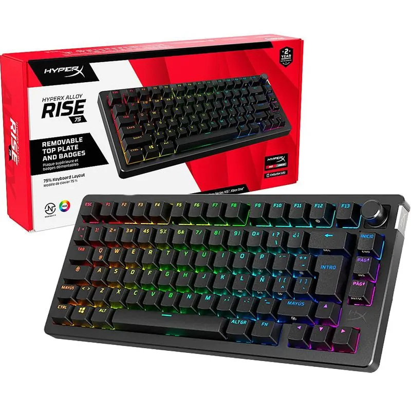 TECLADO MECÁNICO GAMING HYPERX ALLOY RISE 75 (7G7A4AA#ABM)