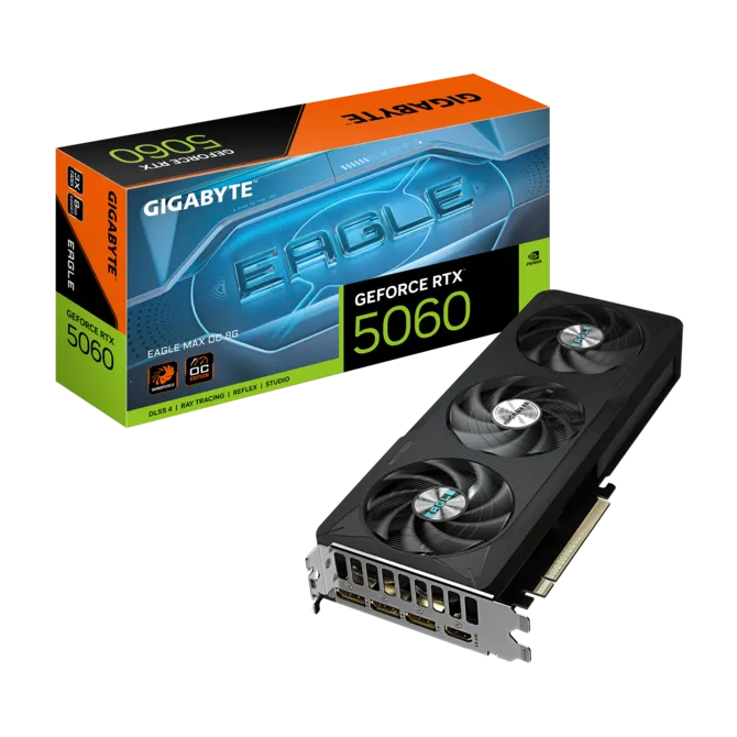 TARJETA DE VIDEO GIGABYTE RTX 5060 EAGLE MAX OC 8GB