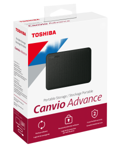 DISCO DURO EXTERNO TOSHIBA CANVIO ADVANCE 2TB BLACK - PORTABLE (HDTCA20XK3AA)