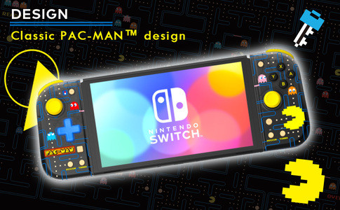SPLIT PAD COMPACT HORI PAC-MAN PARA NINTENDO SWITCH (NSW-417U) - INALAMBRICO