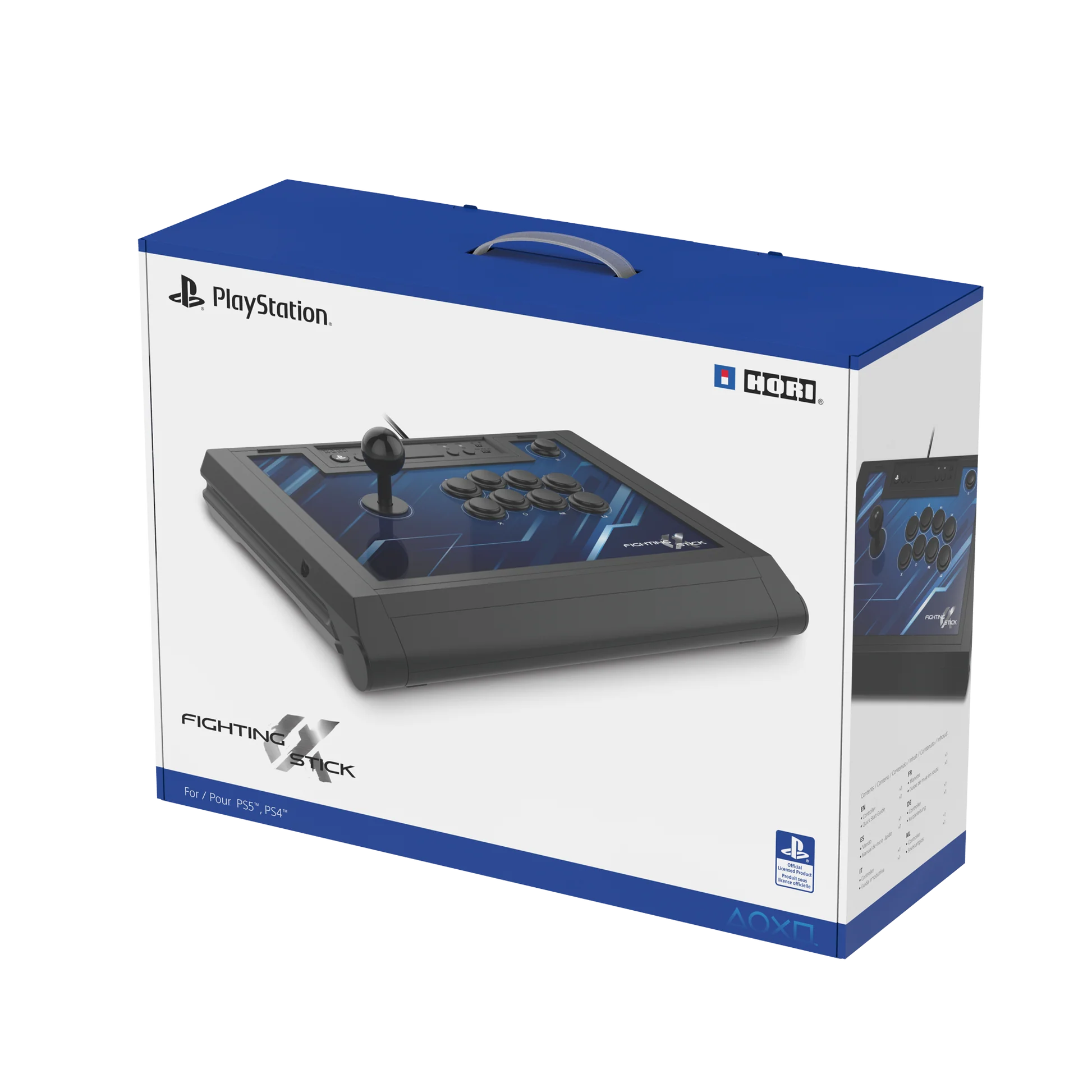 JOYSTICK HORI ARCADE FIGHTING STICK ALPHA PARA PS5 /PS4 /PC (SPF-013U) - CABLEADO