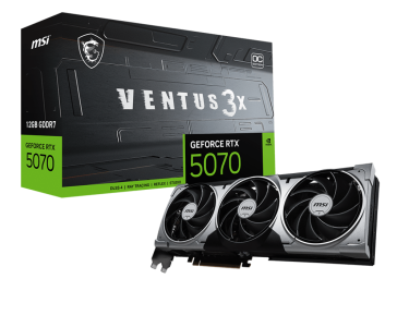 TARJETA DE VIDEO MSI GEFORCE RTX 5070 12G VENTUS 3X OC 