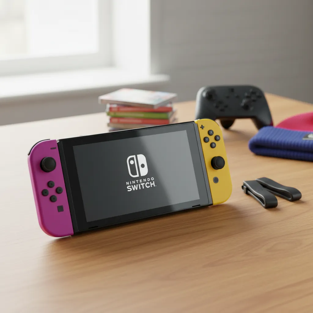 CONTROLES SET JOY-CON (L)/(R)PARA NINTENDO SWITCH – NEON PURPLE/NEON ORANGE