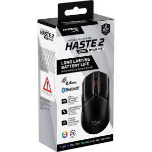 MOUSE HYPERX PULSEFIRE HASTE 2 CORE INALAMBRICO (8R2E6AA) - BLACK