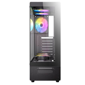 GABINETE GAMING ANTEC VCX300 ARGB C/ 5 VENTILADORES RGB - BLACK