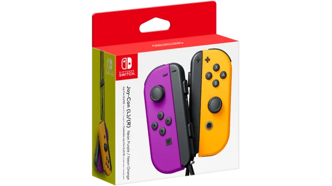 CONTROLES SET JOY-CON (L)/(R)PARA NINTENDO SWITCH – NEON PURPLE/NEON ORANGE