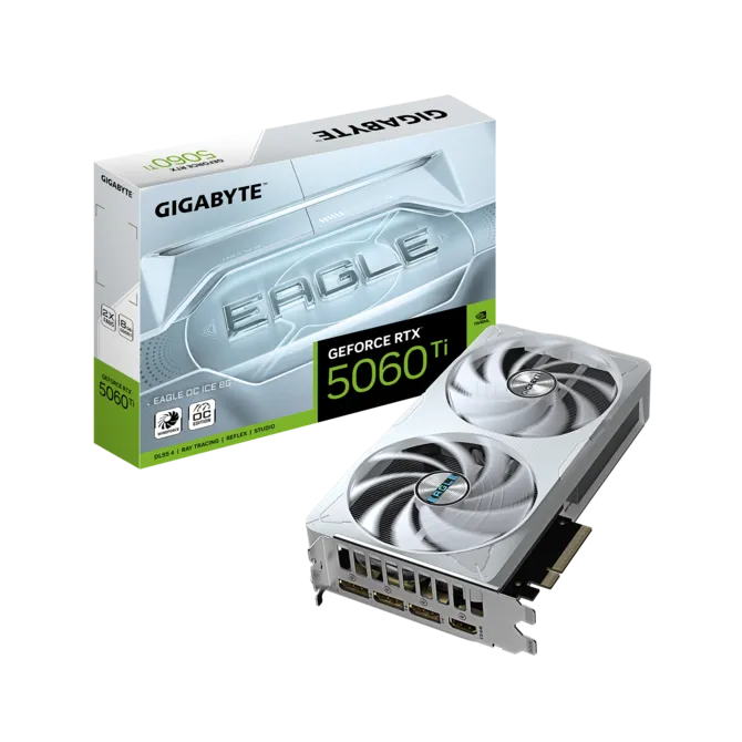 TARJETA DE VIDEO GIGABYTE GEFORCE RTX 5060 TI EAGLE OC ICE 8G 