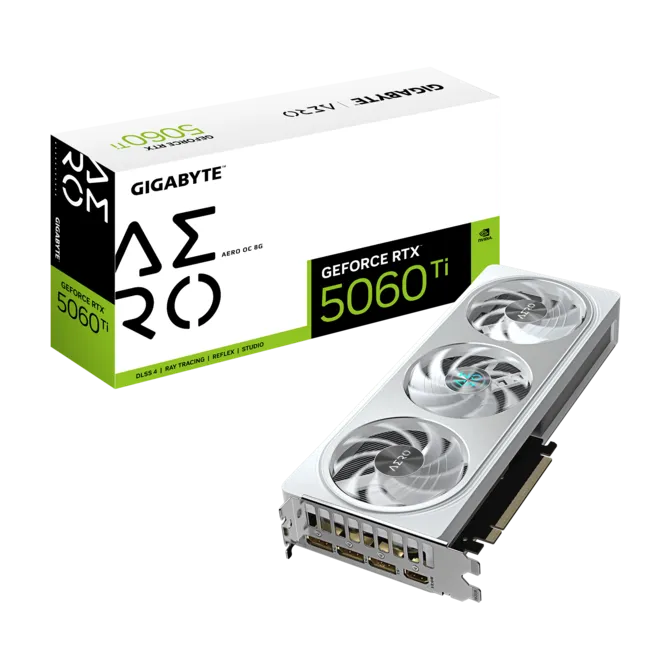 TARJETA DE VIDEO GIGABYTE GEFORCE RTX 5060 TI AERO OC 8GB GDDR7