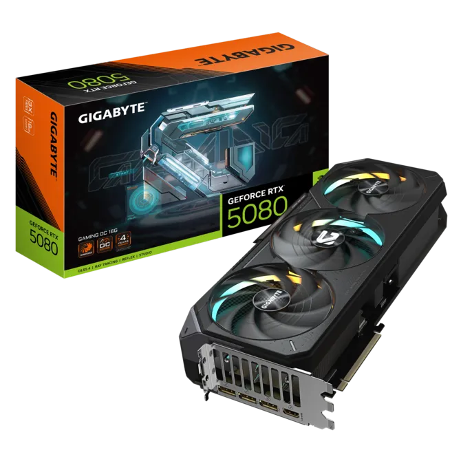 TARJETA DE VIDEO GIGABYTE RTX 5080 GAMING OC 16GB GDDR7 