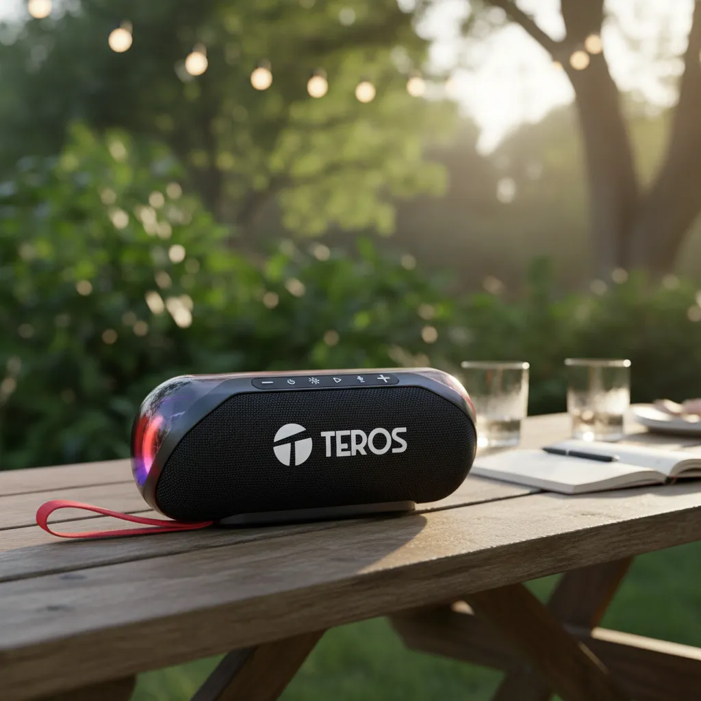 PARLANTE INALAMBRICO TEROS TE-6047N CON RGB Y AGARRE