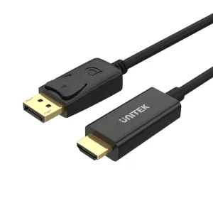 CABLE UNITEK DISPLAYPORT A HDMI (Y-6333C01) BK – 1.8MTS