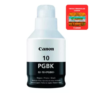 Botella De Tinta Canon Negro GI-10 Pgbk 170ml