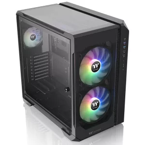 GABINETE GAMER THERMALTAKE VIEW 51 TG ARGB EDITION C/ 3 VENTILADORES - BLACK