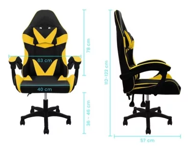 SILLA GAMER LUMAX ROM - BK/GD