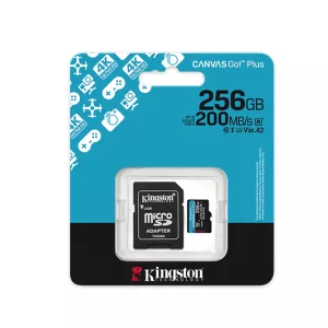 TARJETA DE MEMORIA KINGSTON MICROSD CANVAS GO PLUS 256GB 