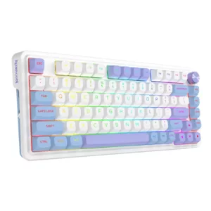 Teclado Redragon UCAL MAX K673WBP RGB MAX White Blue Purple