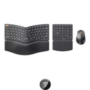 Combo Mouse y Teclado Español Ergonómico Inalámbrico 3en1 ProtoArc Ekm04