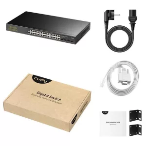 Switch Cudy 24 Puertos Gigabit Admin + 4 Sfp