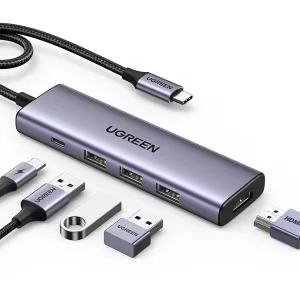 Hub Ugreen Usbc A Hdmi +3 Usb + Pd Power Coverter