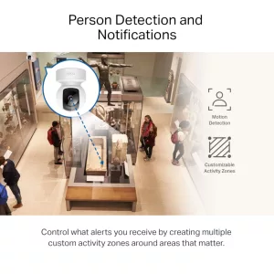 Cámara De Seguridad Tp-Link Tapo C212 Interior Visión Nocturna 2K 360°