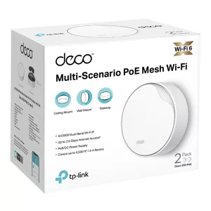 Access Point Tp-Link Deco X50 PoE 2,4ghz/5ghz Ax3000 Pack x2