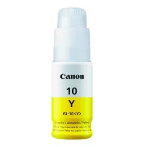 Botella De Tinta Canon Amarillo GI-10 Y 70ml