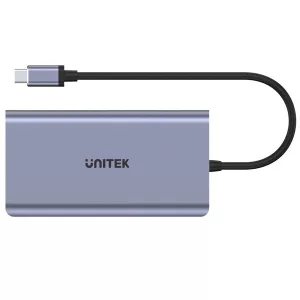 HUB USB-C Unitek 8 en 1 5Gbps con PD 100w