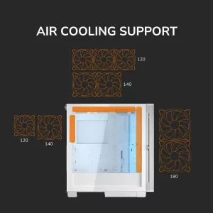 Gabinete Cougar Airface Flo Rgb White